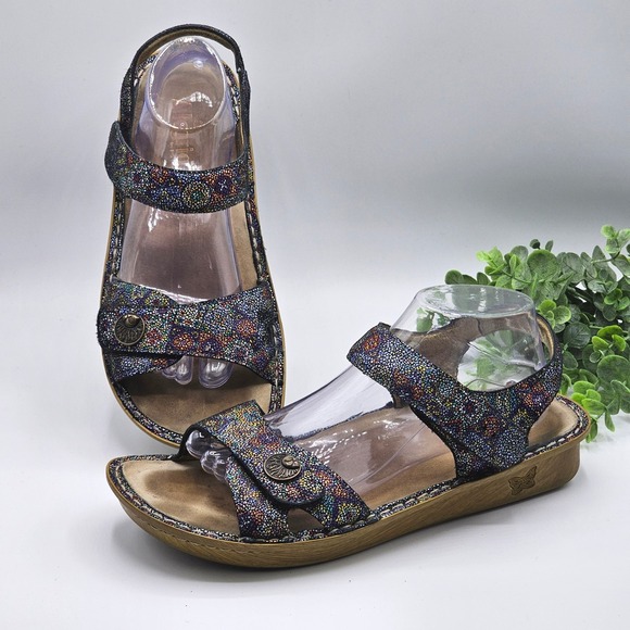 Alegria Vienna Dottie Multi Strap‎ Sandals Women's 42 Comfort Walking Casual - Picture 1 of 9